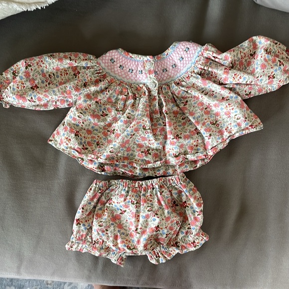 Cecil and Lou Smocked Dress with Bloomers - Picture 2 of 4